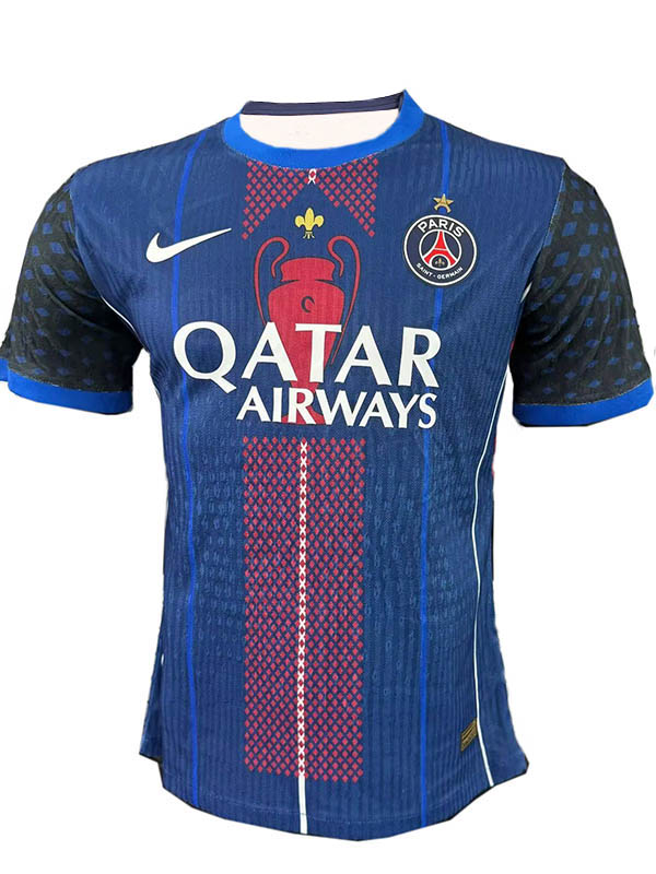 Paris Saint-Germain maillot de football bleu pour adulte version spéciale joueur uniforme de football pour homme haut de sport 2025-2026